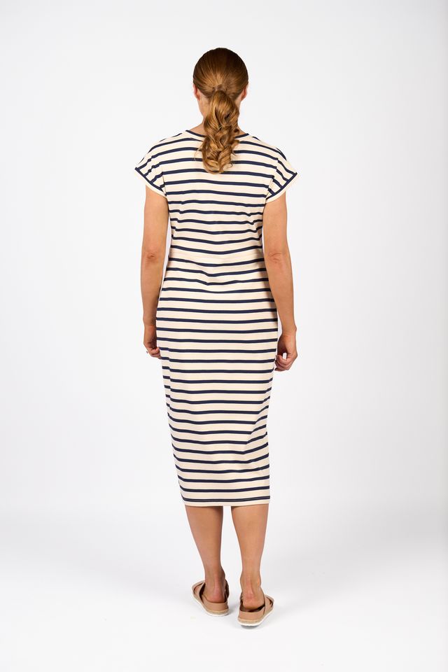 Parker Dress - Cream/Ink