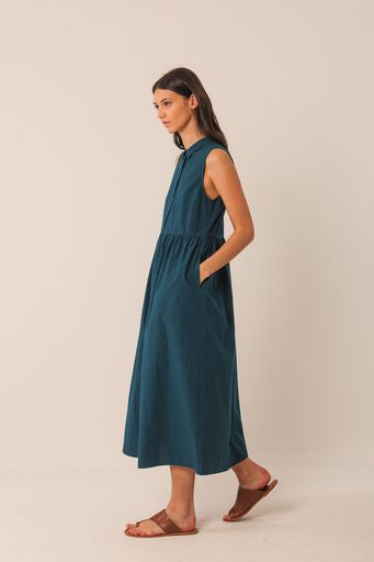 Shirt Dress - Marine