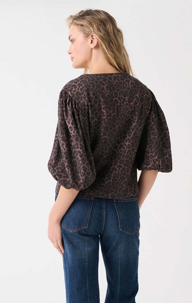 Elle Top - Chocolate Leopard