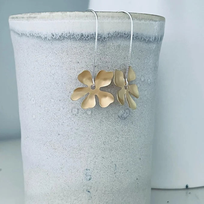 Casted Flower Earrings
