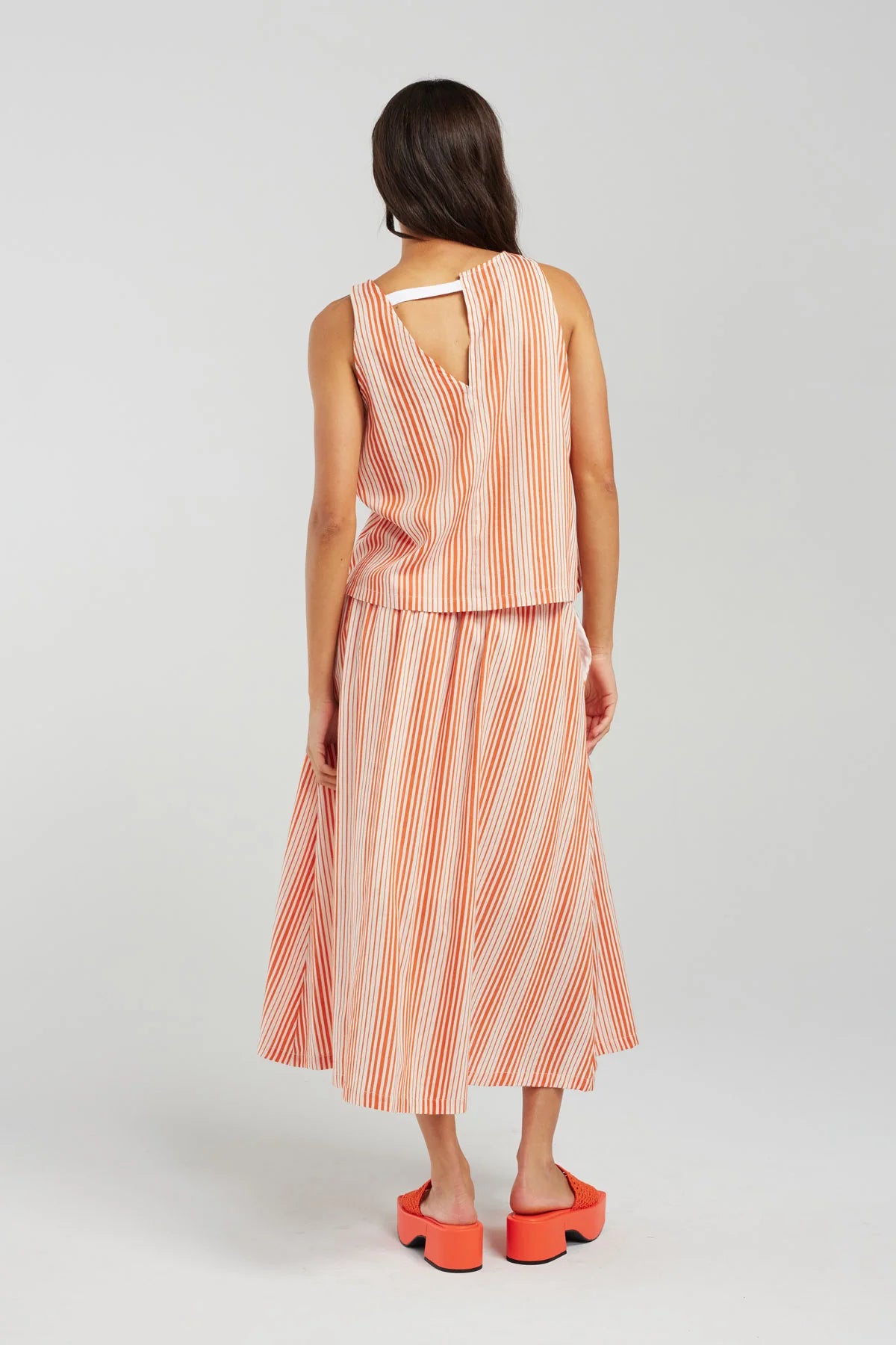 Sutton Top - Flame Stripe