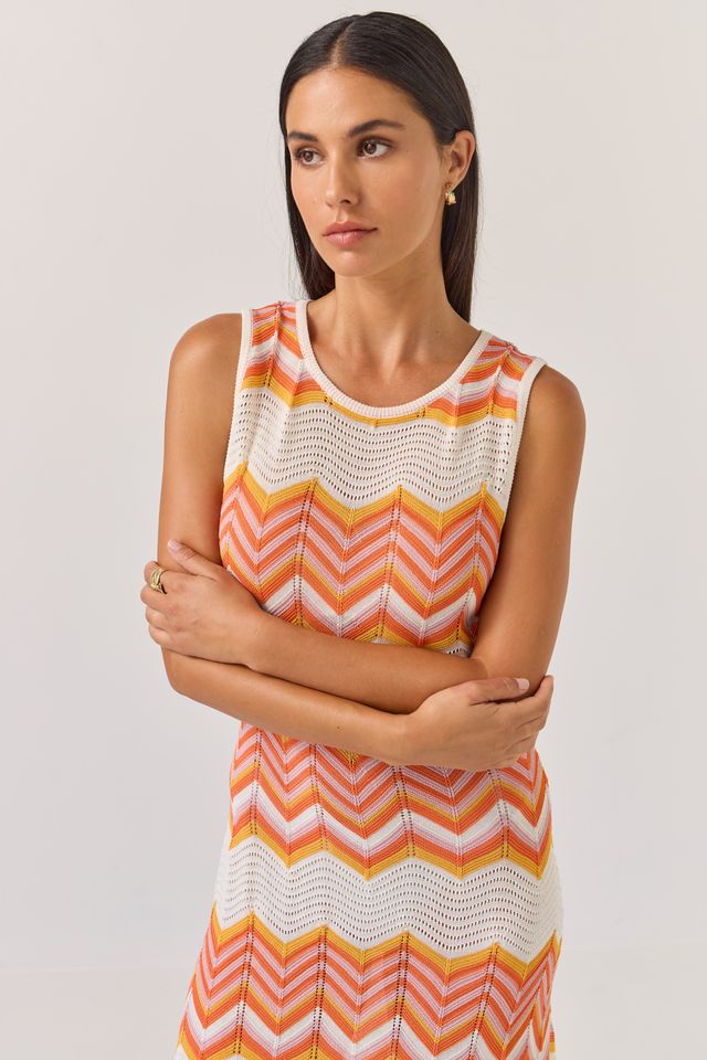 Horizon Dress - Chevron
