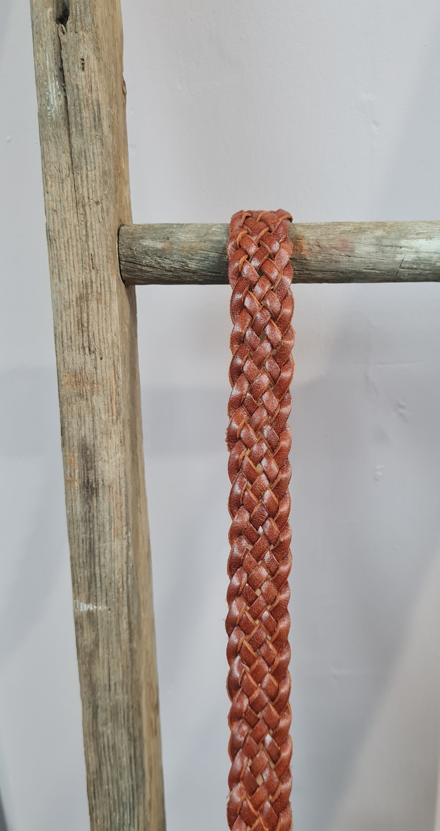 Catrina Woven Leather - Dark Tan