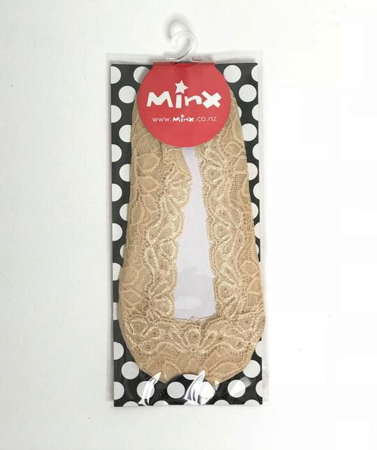 Lace Sockettes - Nude