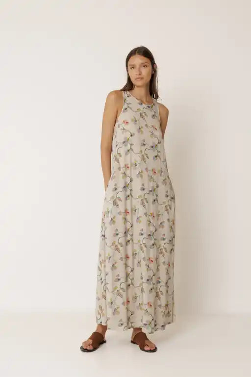 Crossover Floral Maxi Dress