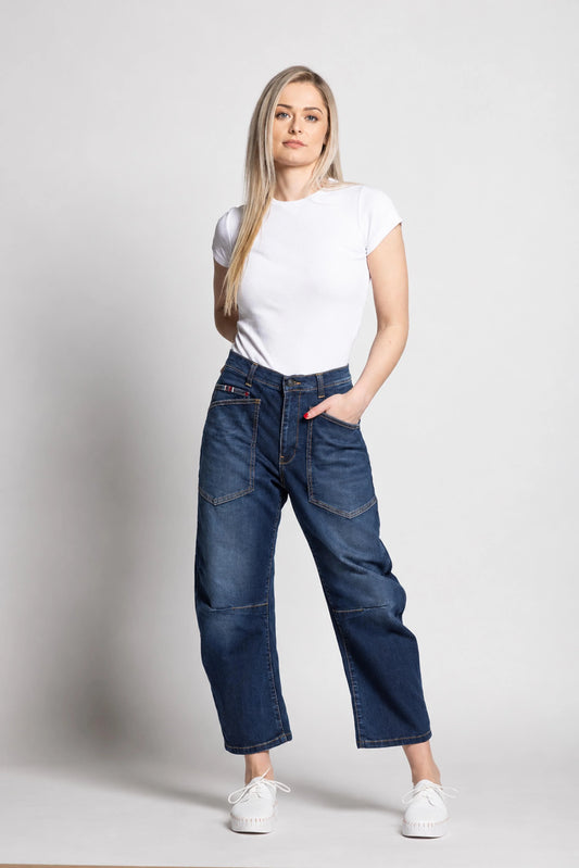 Marlow X Barrel Jeans - Sian Wash
