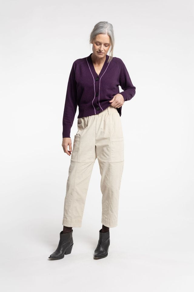 Twizel Cardigan - Plum