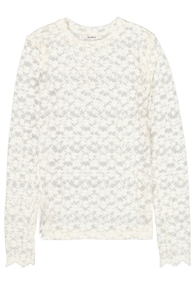 Lace Round Neck - Ecru