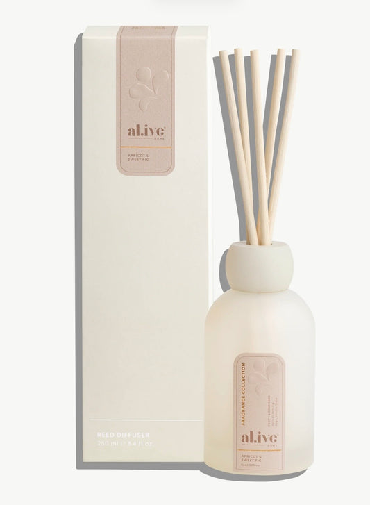 al.ive Reed Diffuser - Apricot & Sweet Fig