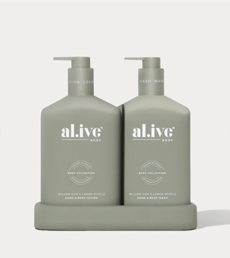 al.ive -  Wash & Lotion Duo - Willow Gum & Lemon