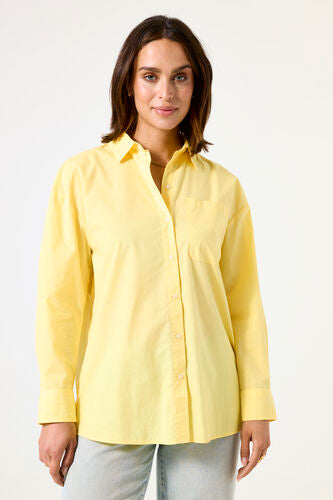 Fresh Yellow Poplin Shirt