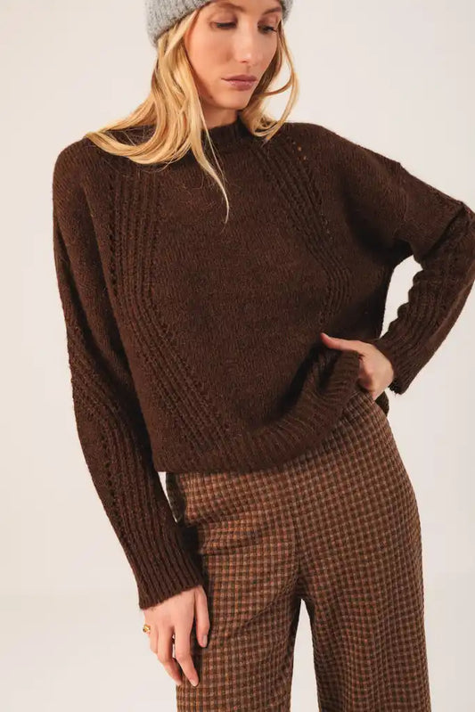 Chocolate Knit Pullover