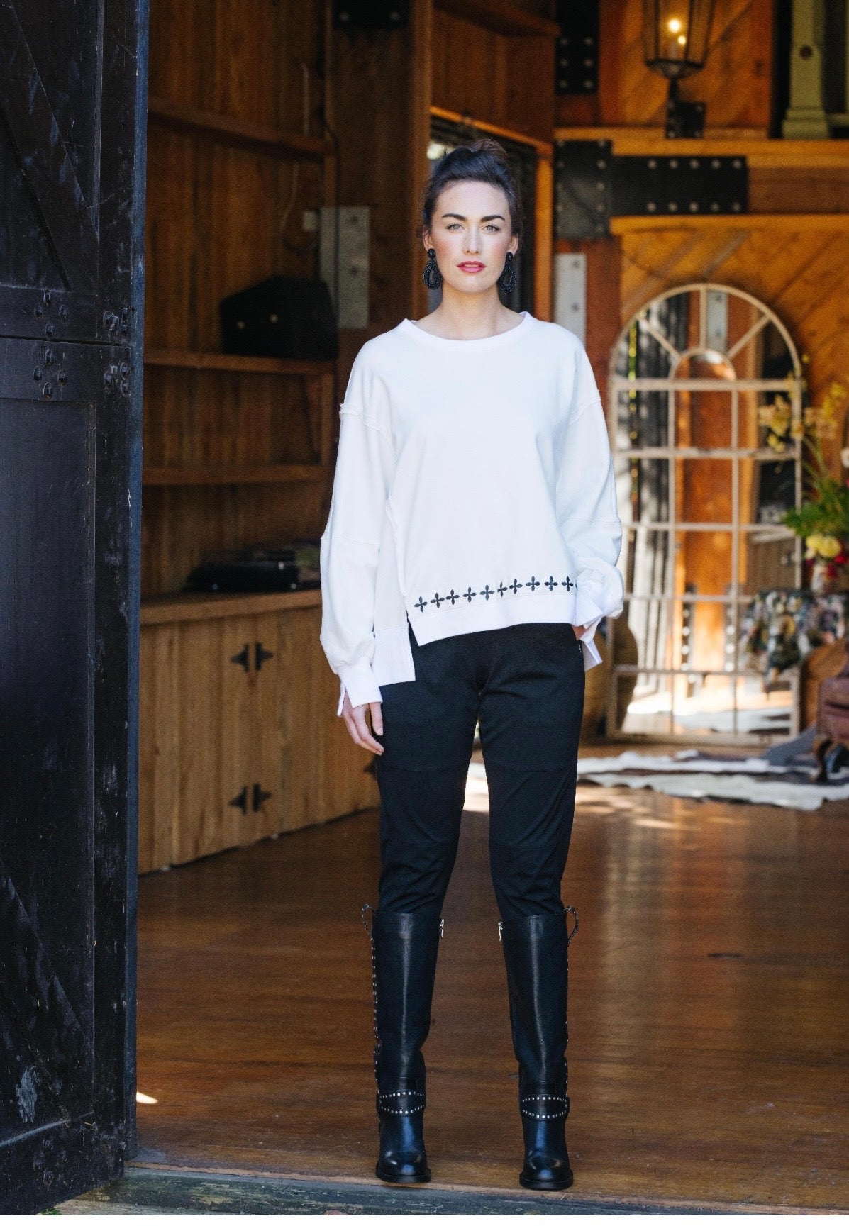 Bordeaux Top - White
