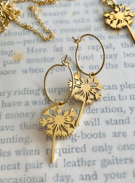 Flutterseed Earrings - Gold