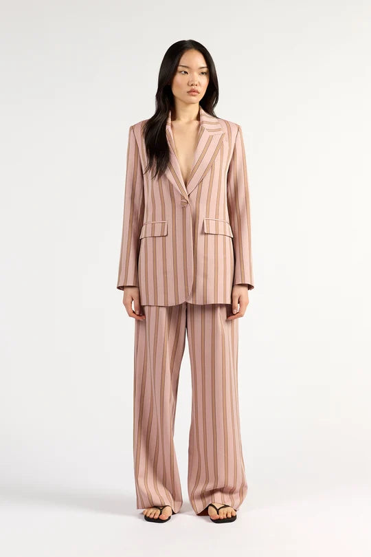 Paris Blazer - Rosewood Stripe