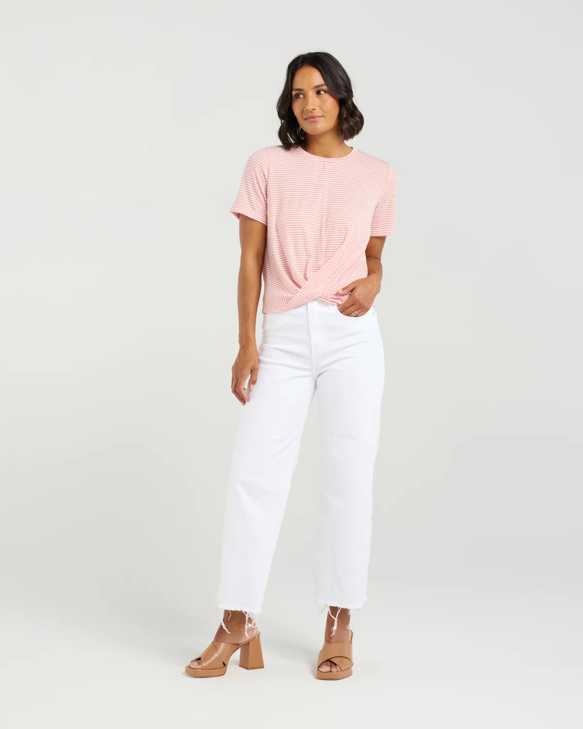 Twist Tee - Candy Stripe