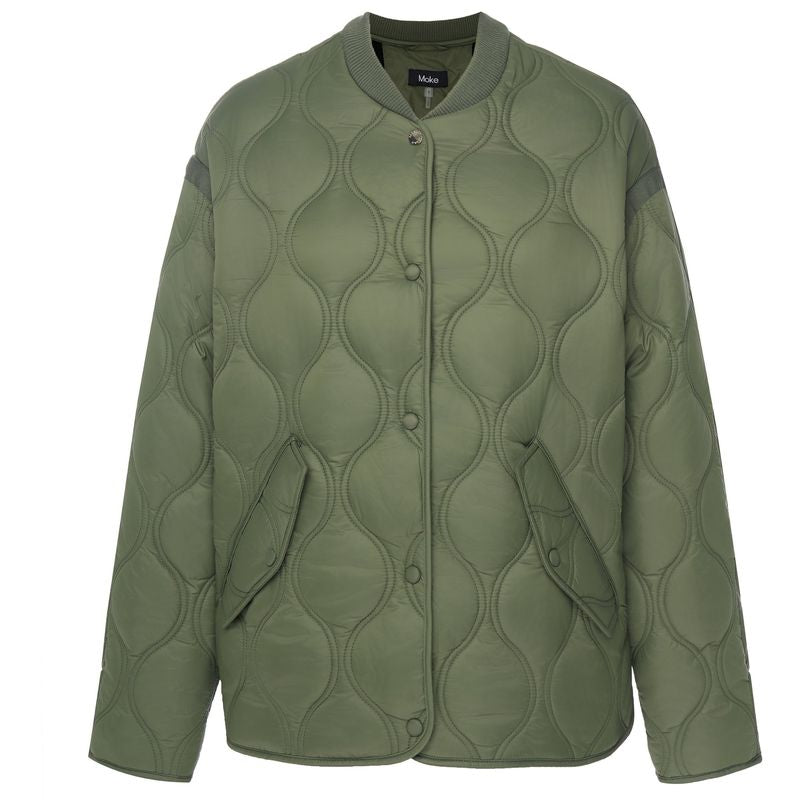 Talei Women’s Quilt Bomber - Olive Green