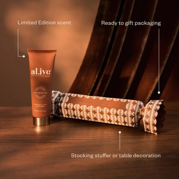 al.ive - Hand Cream Cracker - Cinnamon & Citrus