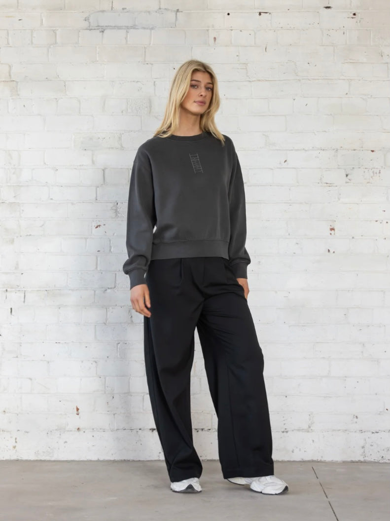 Column Sweatshirt - Charcoal