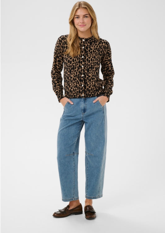 Paloma Cardigan - Tigers Eye Spotty Leopard