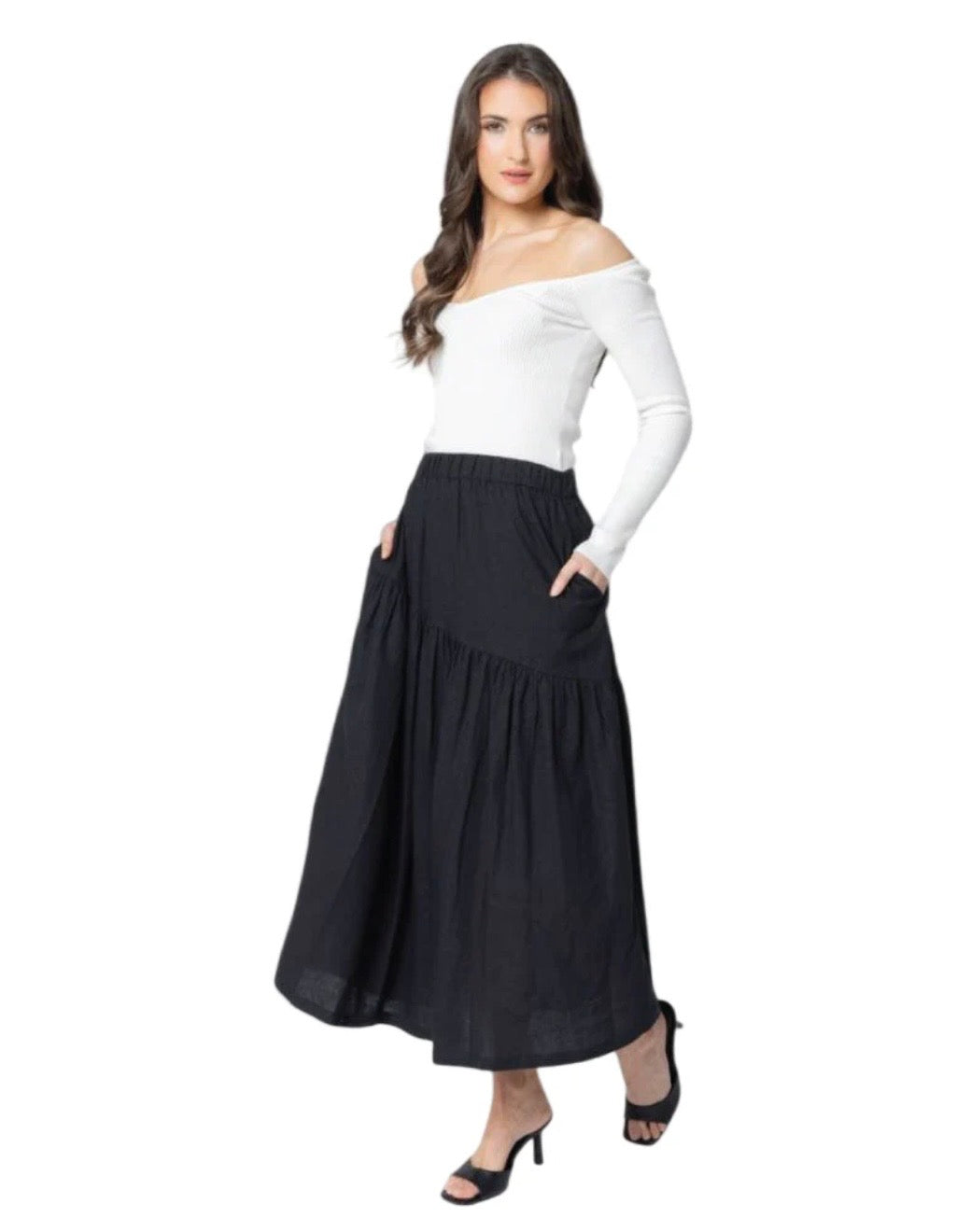 Devine Maxi Skirt - Black
