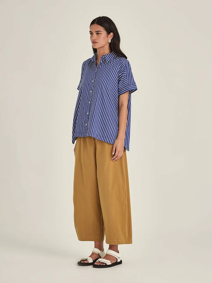 Annie Stripe Shirt - Cobalt Stripe