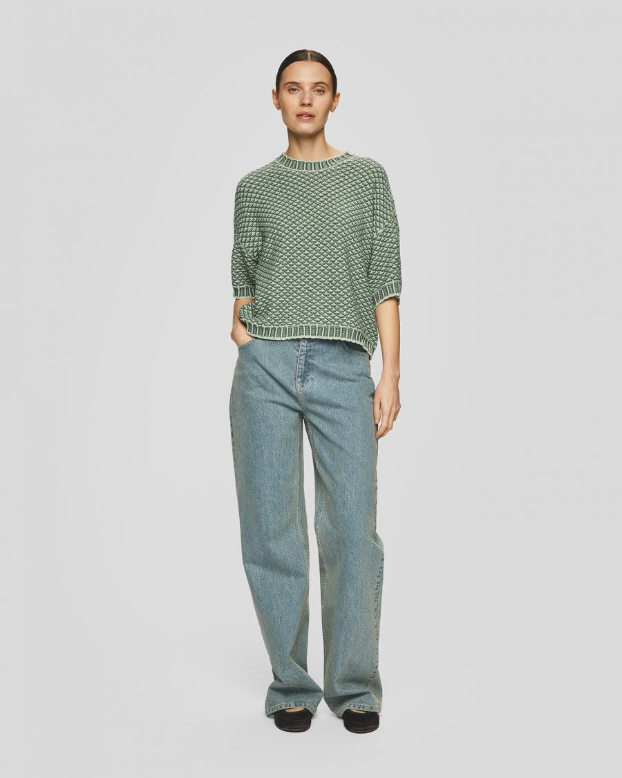 Catina Pilla 2/4 Pullover - Bok Choy/Wreath