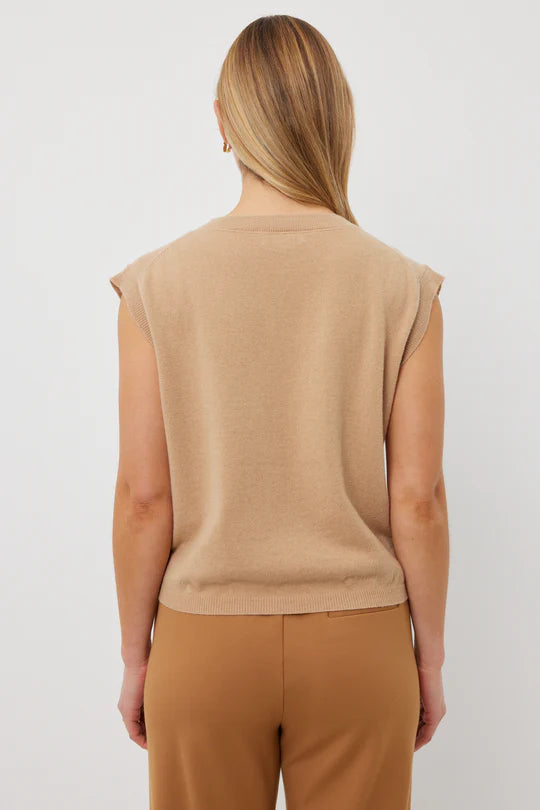 Jasper Vest - Camel Cashmere