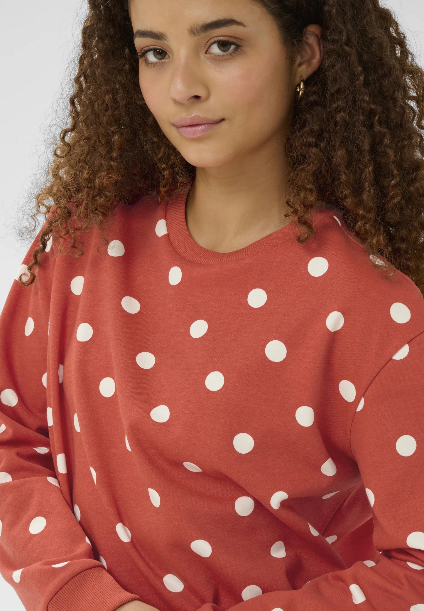 Zagna Sweatshirt - Vailant Poppy/Ice Dots