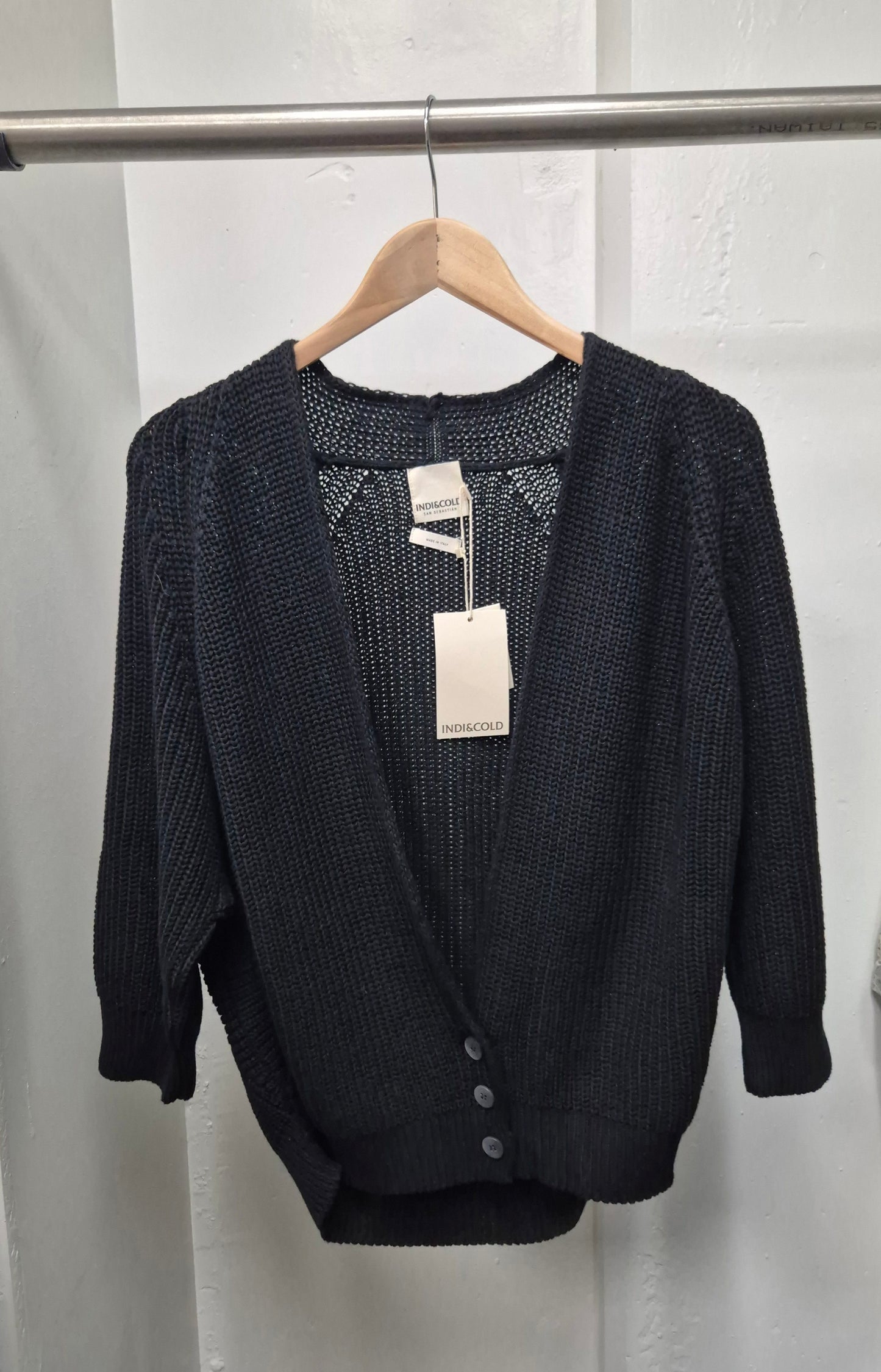 Ribbed Half Cardigan