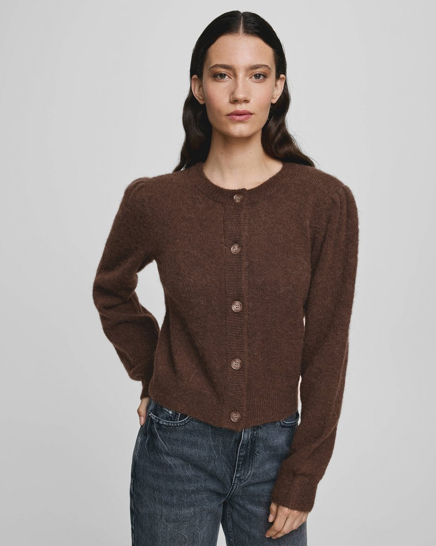 Miabelle Hope Cardigan- Hot Fudge
