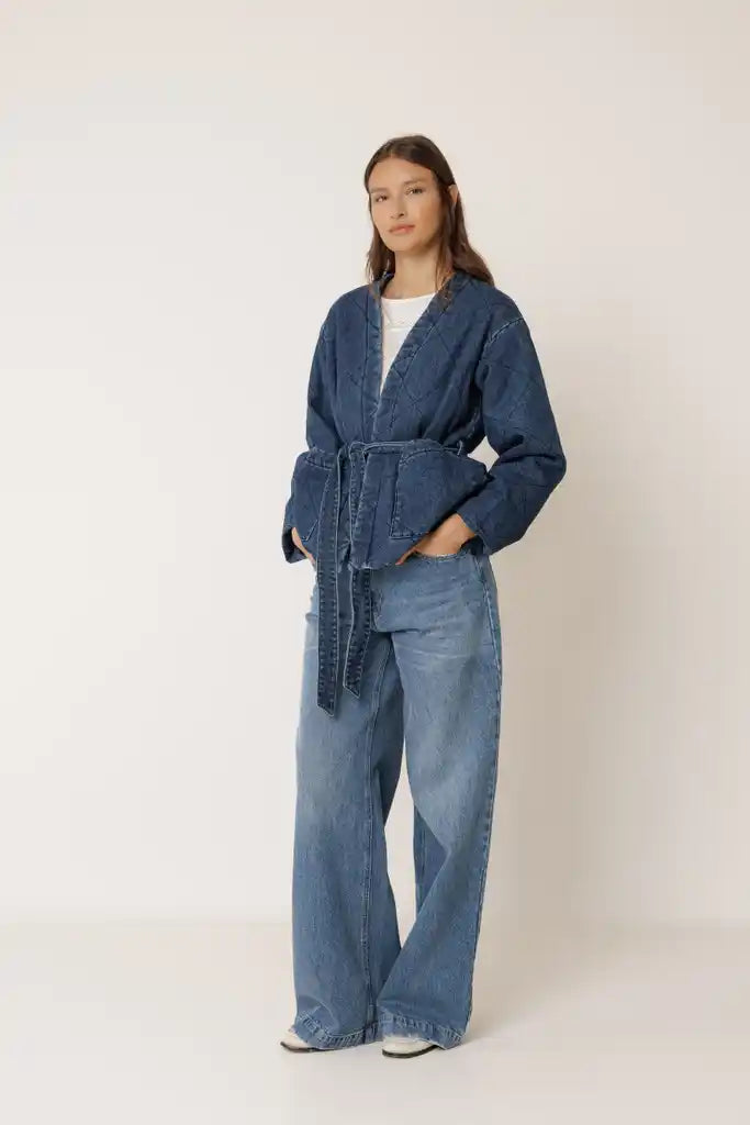 Quilted Denim Jacket