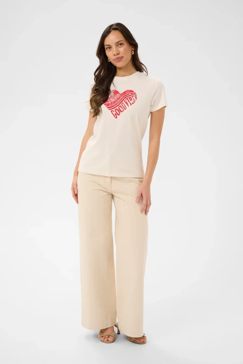 Kuvi Good Vibes T-Shirt - Poppy Red