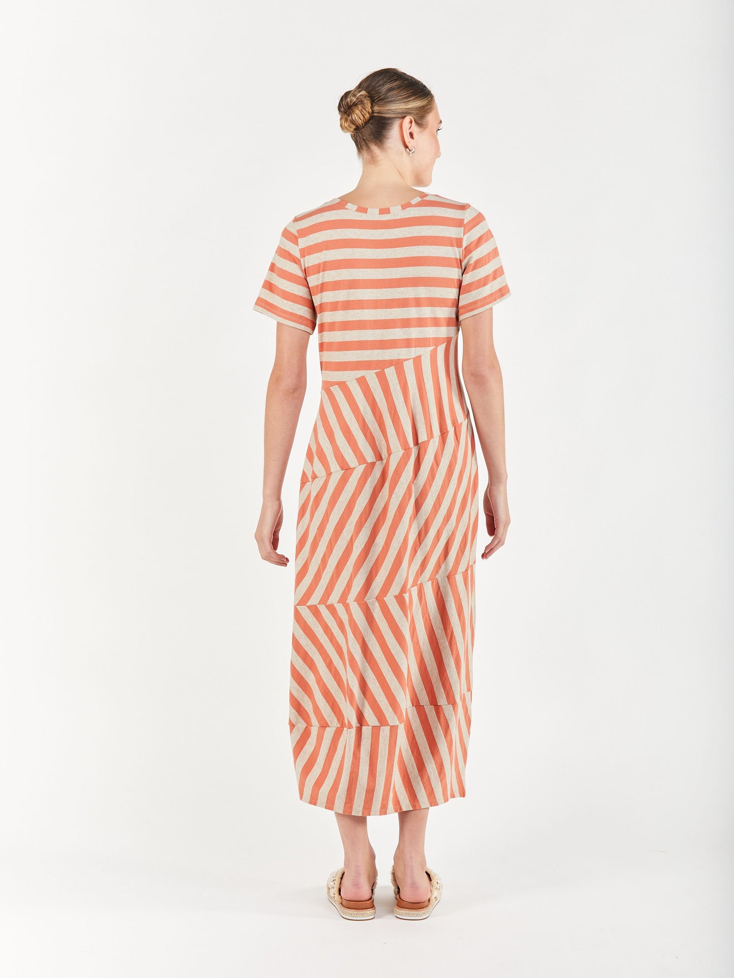 Cabo Cocoon Dress - Tangerine