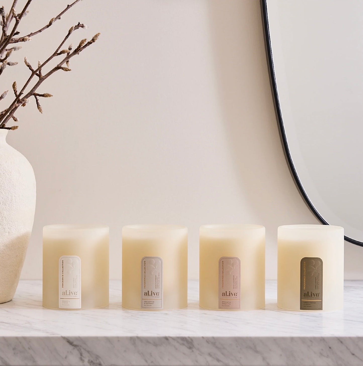 al.ive Soy Candle - Mango & Lychee