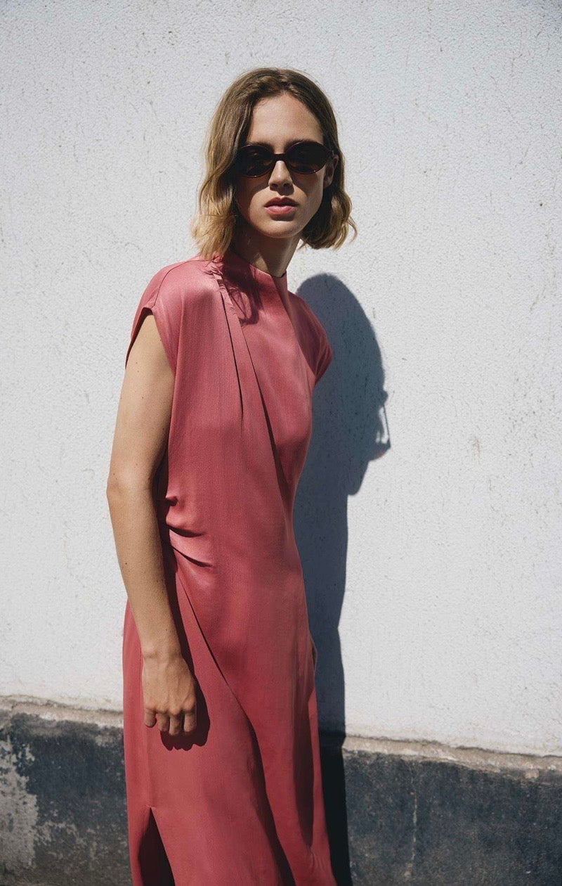 Clark Dress - Faded Rose