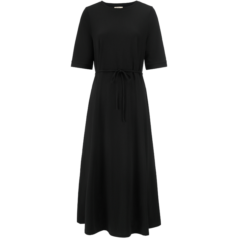 Greta Women’s Cotton Tee Dress - Black