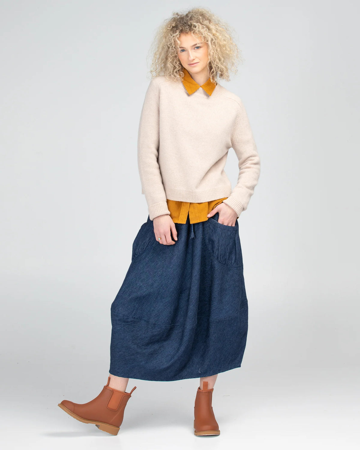 Guru Skirt - Dark Denim