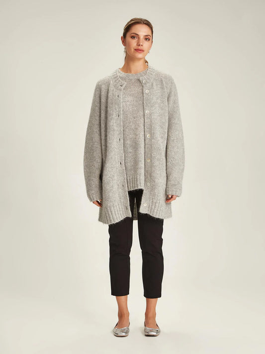 Elk Cardigan - Silver Birch