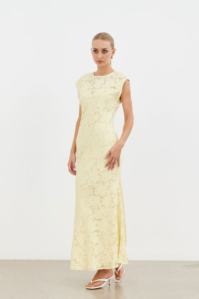 Amani Maxi Dress - Buttercream
