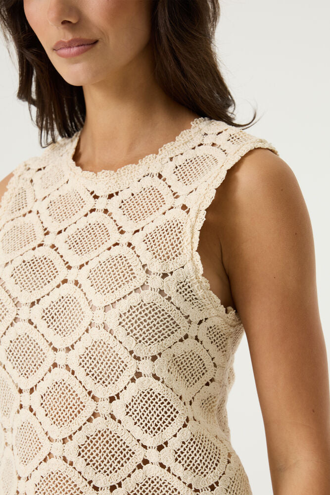 Crochet Tank Top - Off White