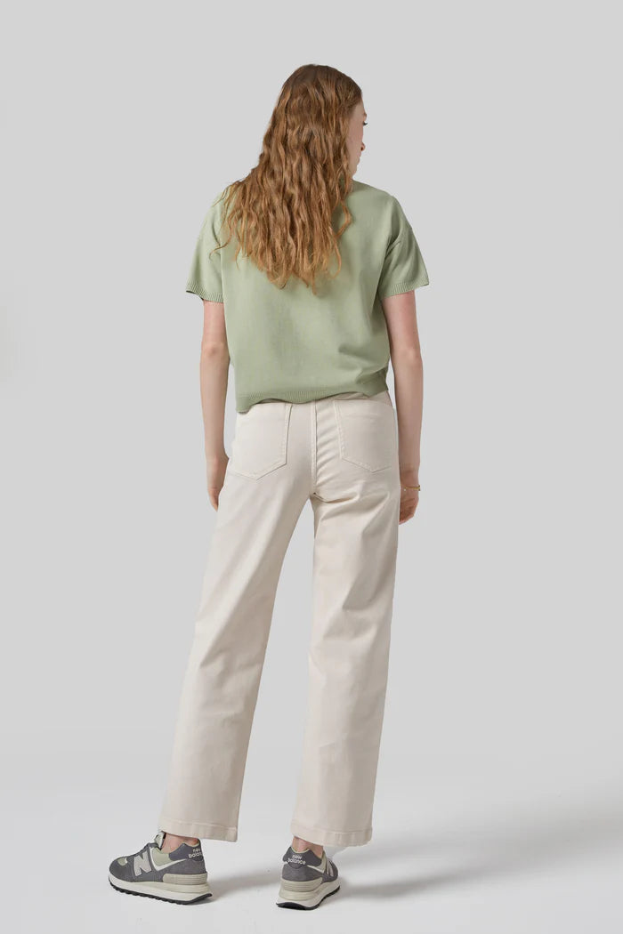 Dricoper Marfa Cream Straight Leg Trousers