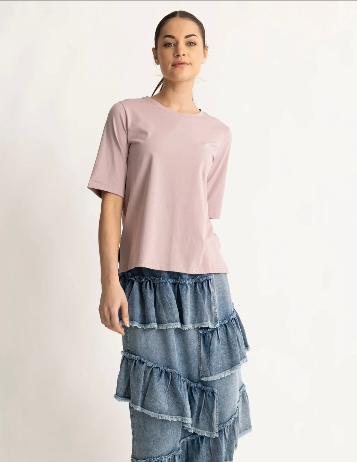 Arrow Tee - Dusky Pink