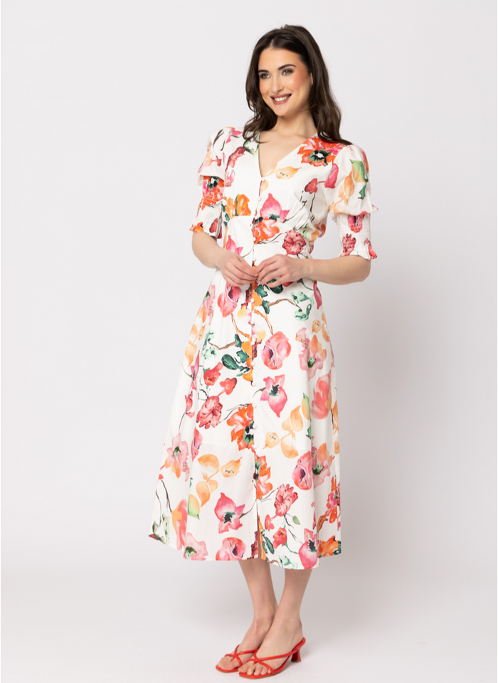 Accomplished Dress - Apricot Bloom