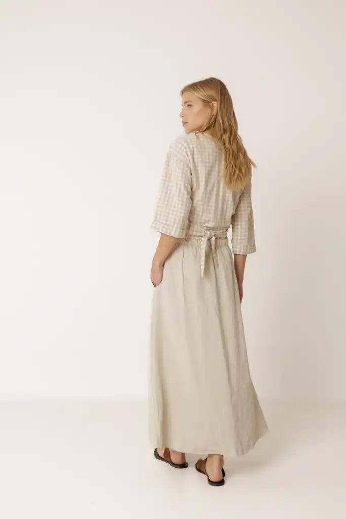High Waisted Maxi Skirt - Piedra
