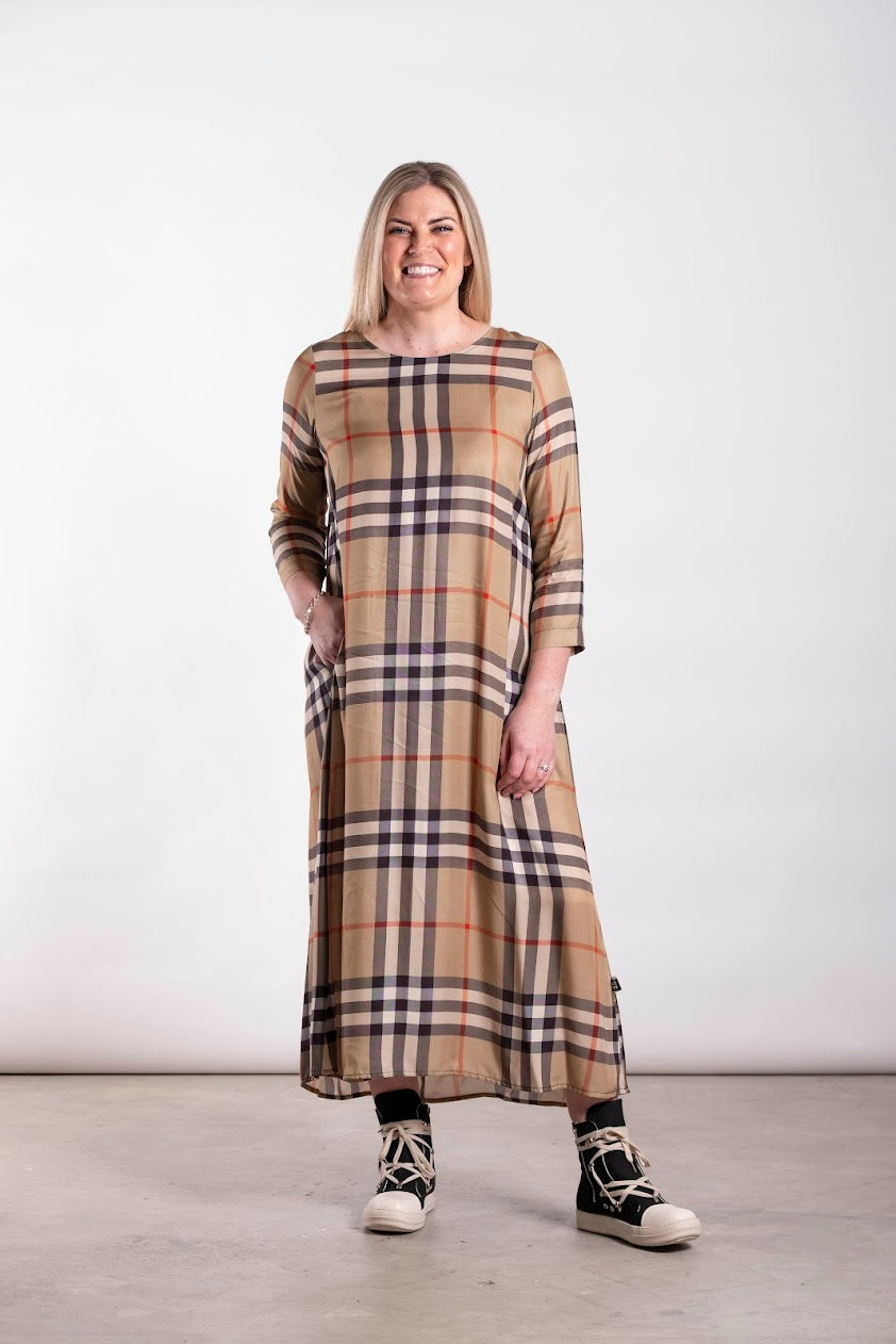 Menaka Dress - Tan Square