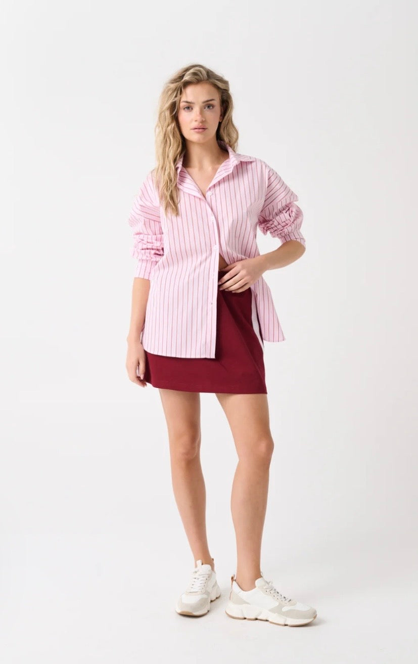 Darby Shirt - Berry Stripe