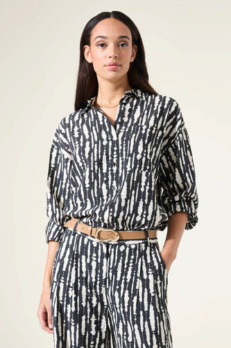 Black Print Shirt