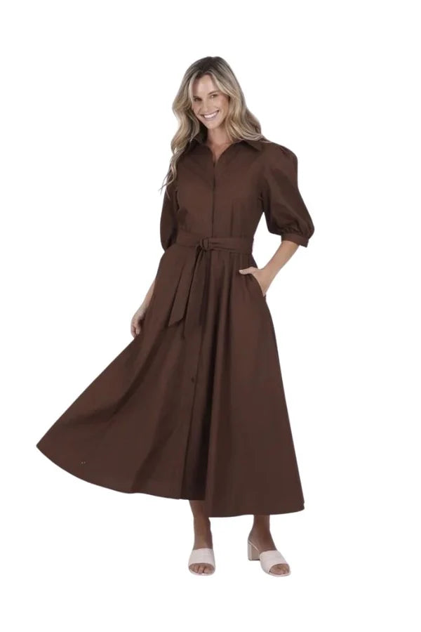 Biana Dress - Chocolate