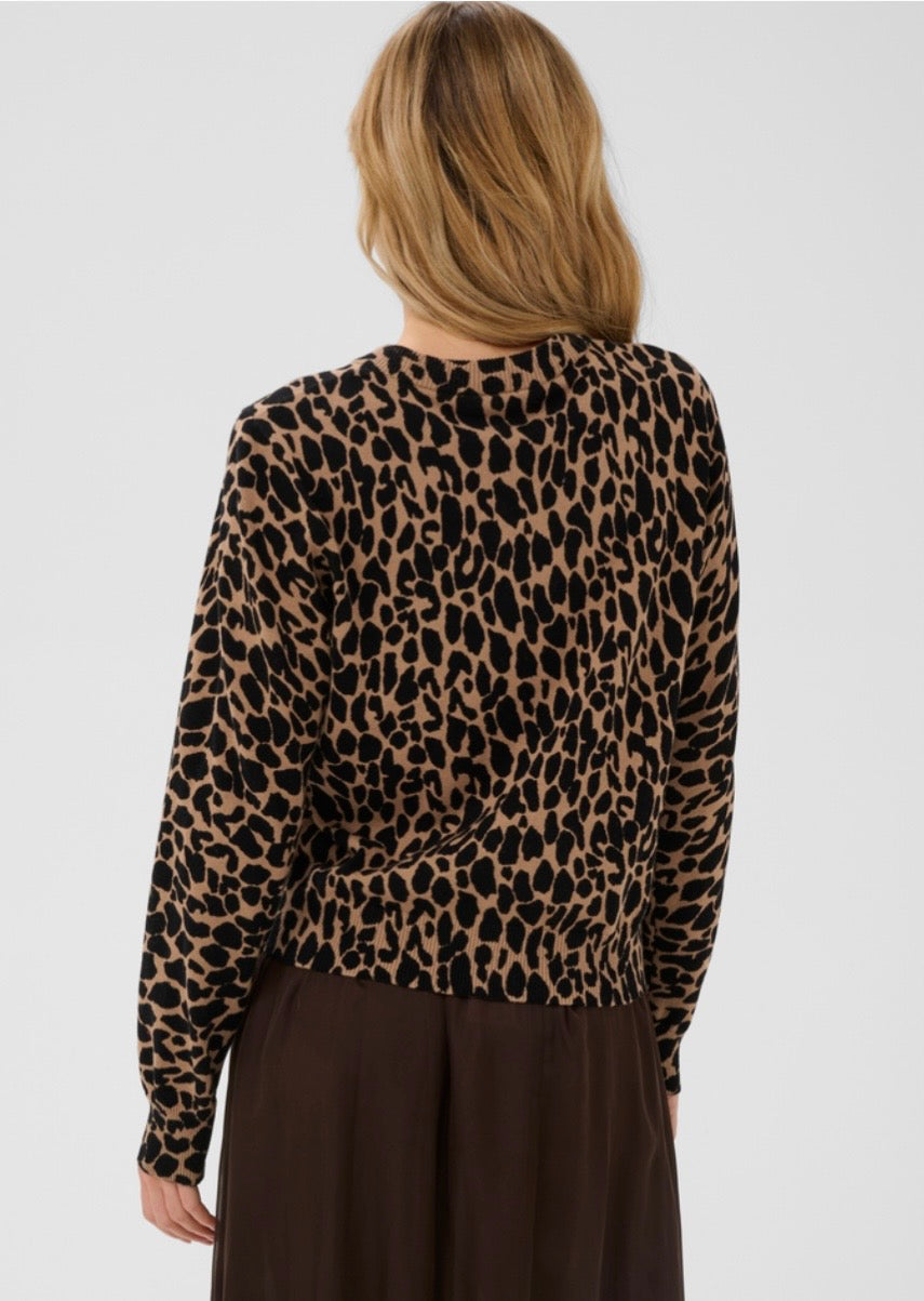Paloma Cardigan - Tigers Eye Spotty Leopard